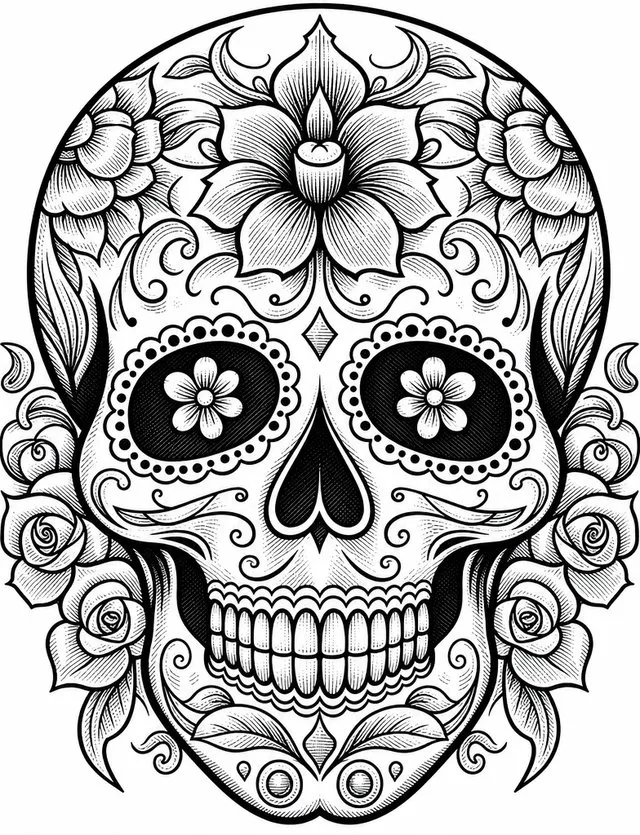 Floral Sugar Skull