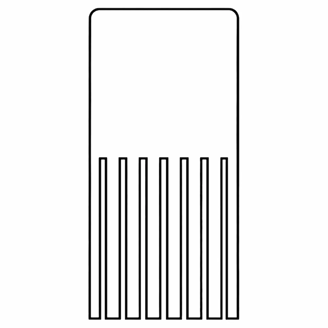 Laser cut and engrave Straight Fringe Panel
