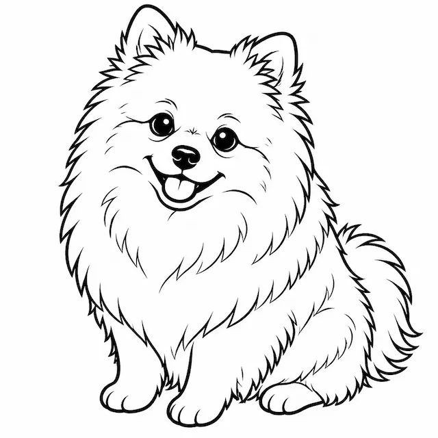 Fluffy Pomeranian Portrait