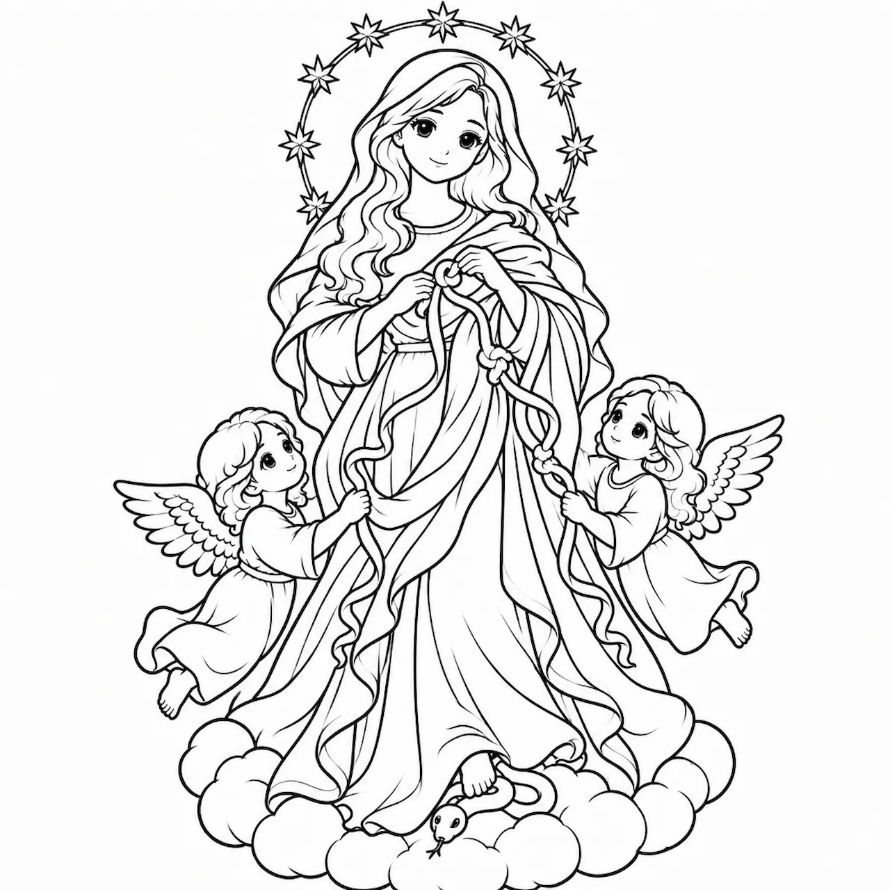 Laser cut and engrave Angel and Cherubs
