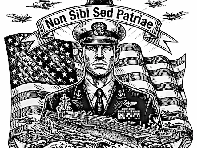 US Navy Veteran Eagle Emblem