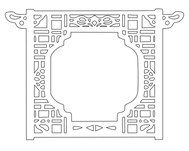 Chinese Lattice Frame / Window