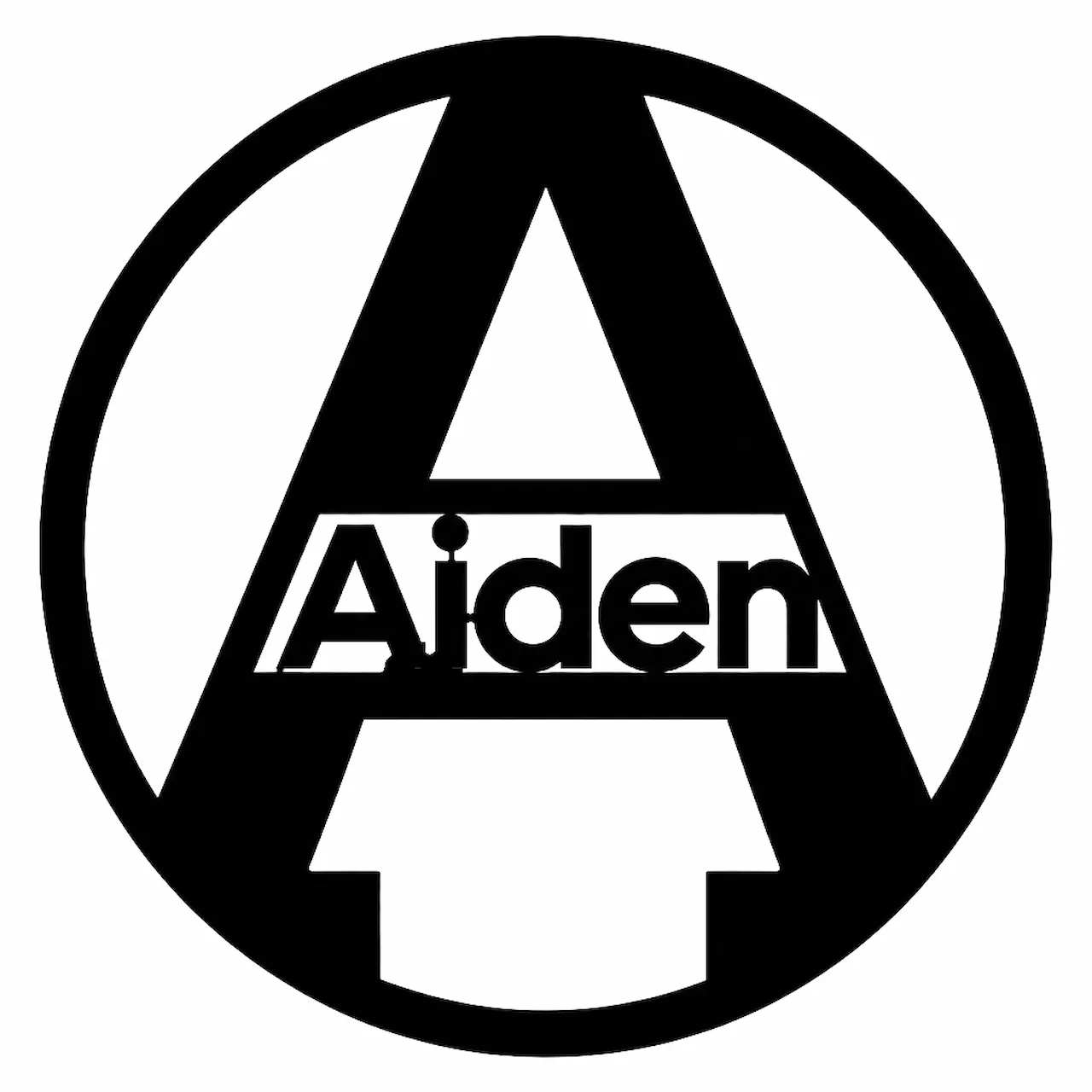 Laser cut and engrave Aiden Letter A