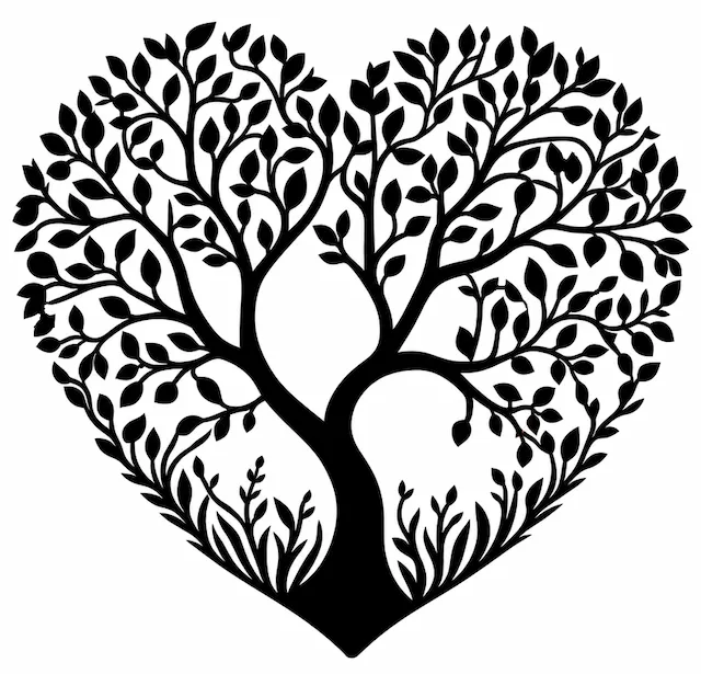 Arbre de vie en cœur