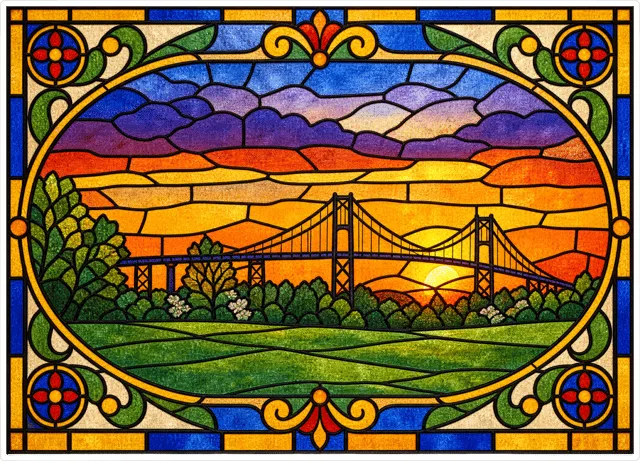 Stained Glass TI Bridge