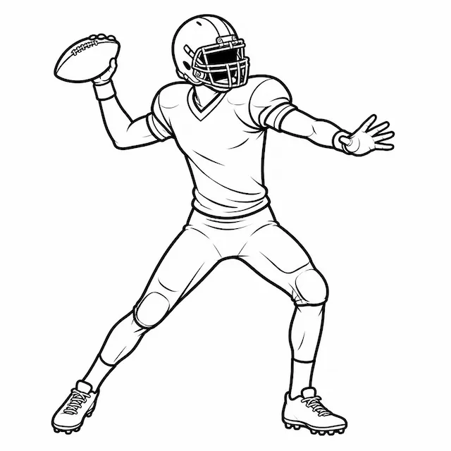 Quarterback Throwing Stance