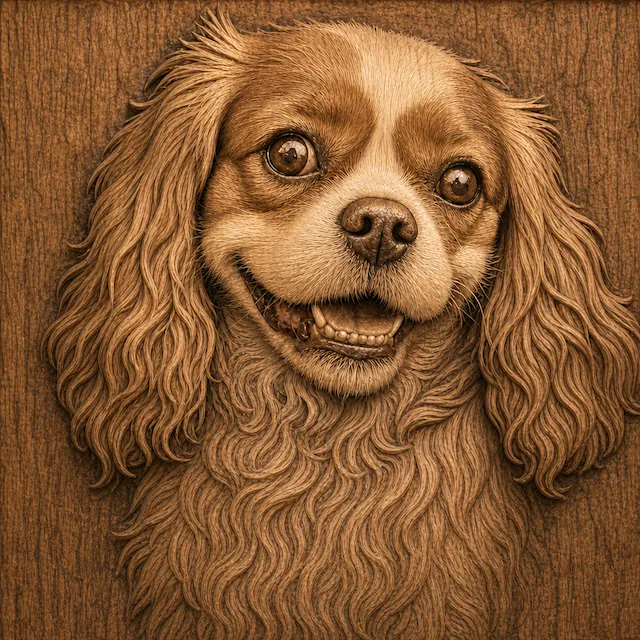 Dog Relief Portrait