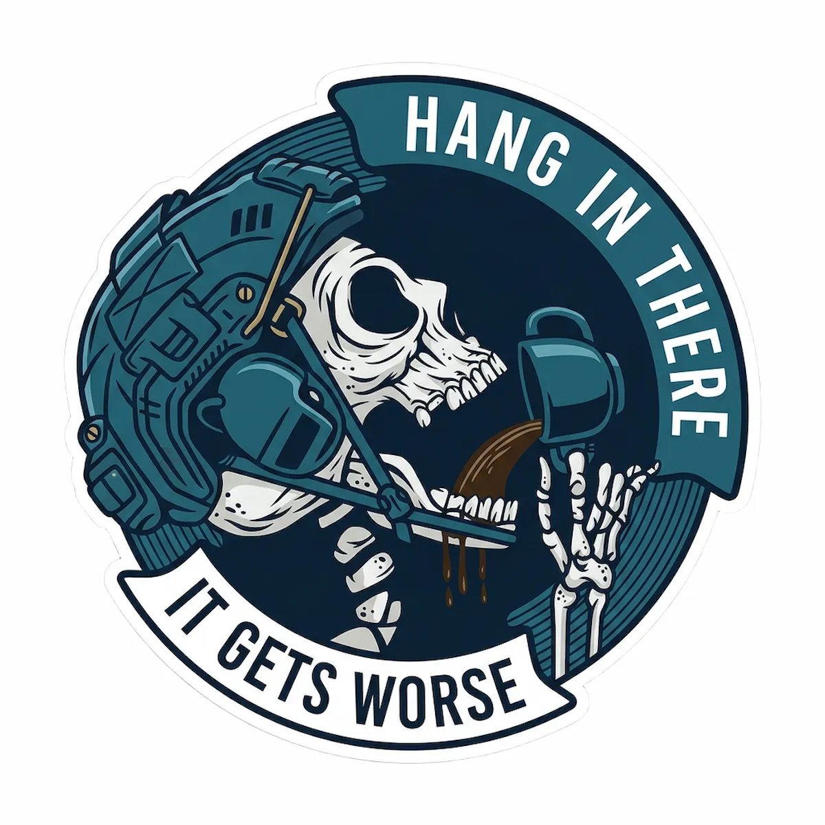 Laser cut and engrave Hang In There Logo