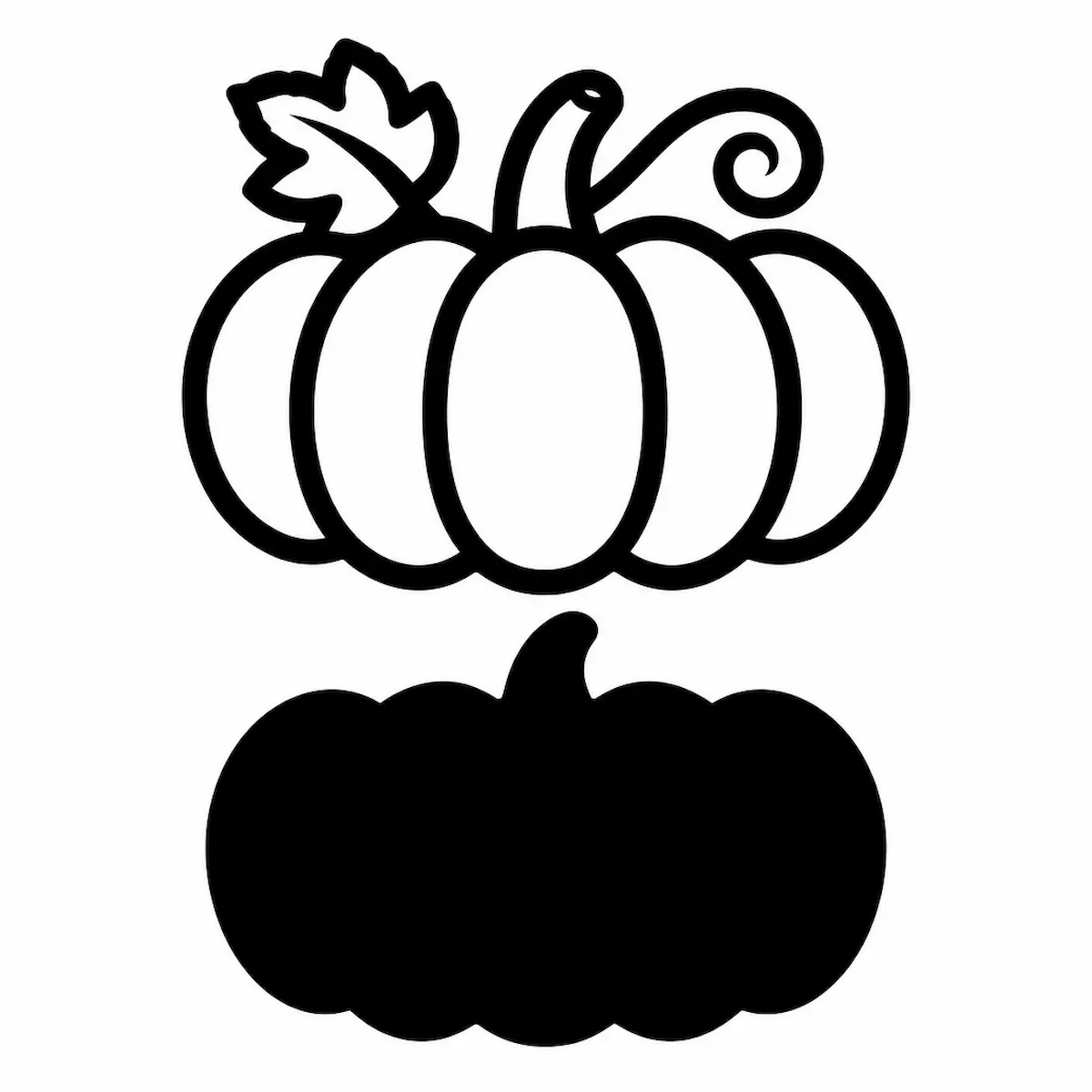 Laser cut and engrave Two-Layer Pumpkin