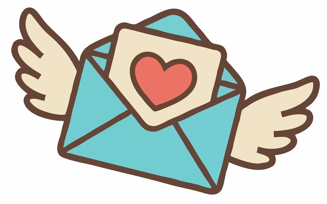 Laser cut and engrave Heart Envelope Bird
