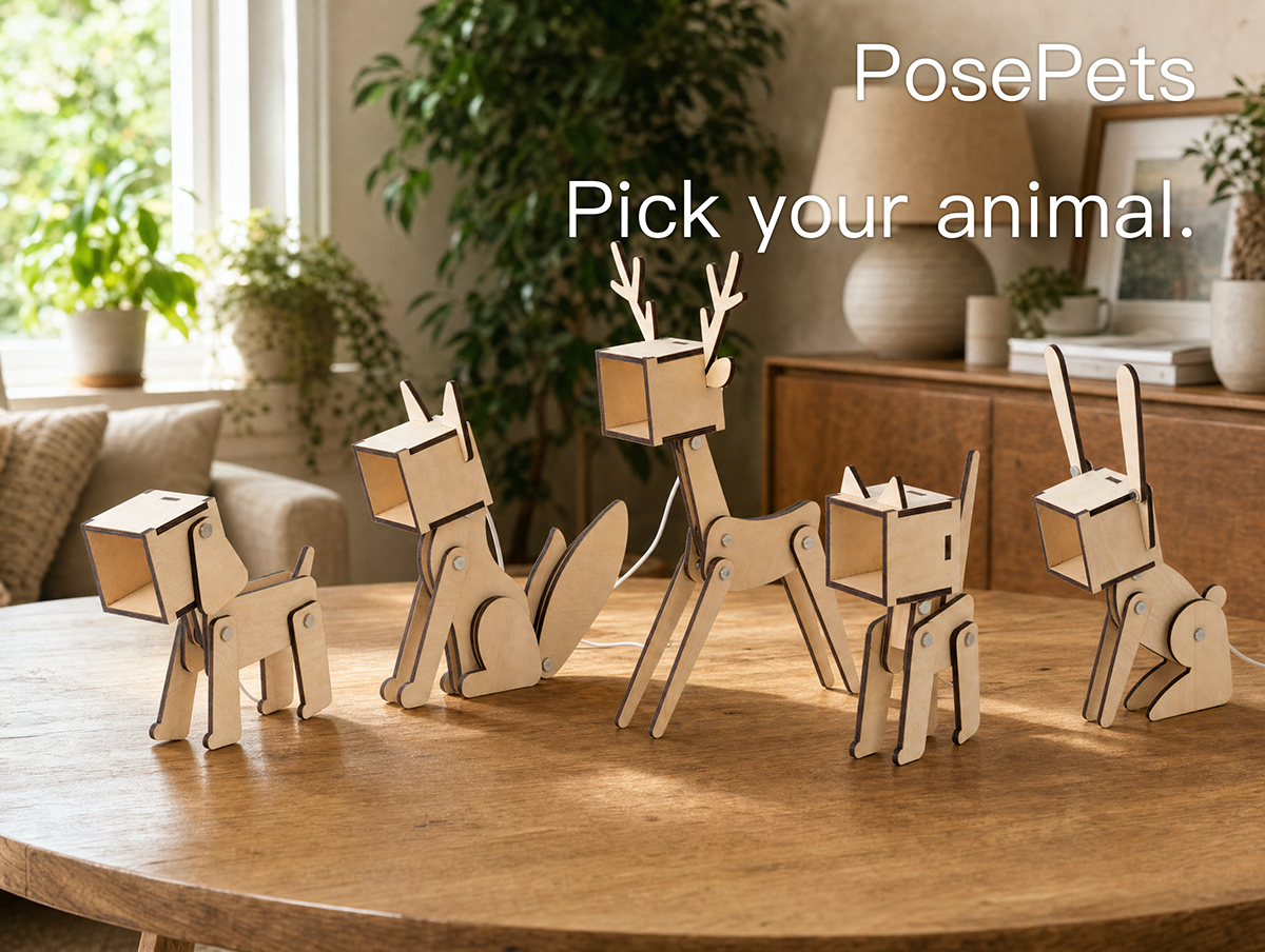 PosePets — Pick your animal. Pose it. Paint it.
