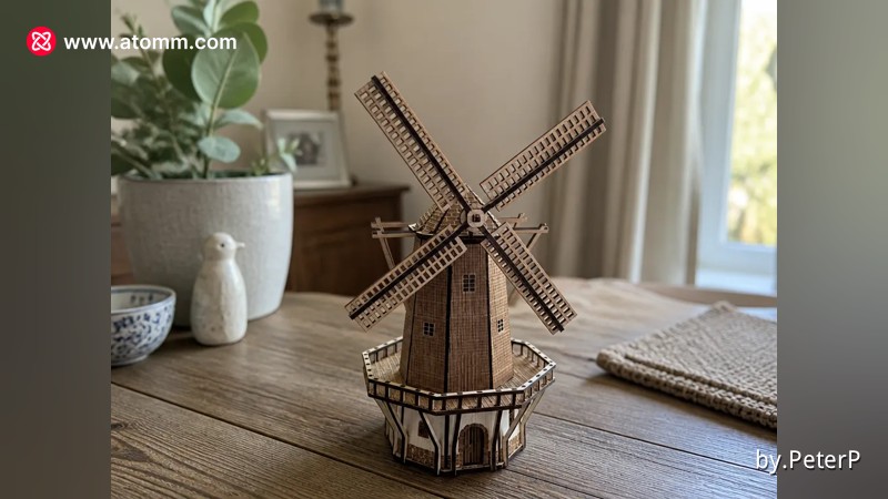 Windes　D-41・J-45STD　ミニチュア模型 Miniature Wooden Dutch Windmill Model - Free Files - Atomm