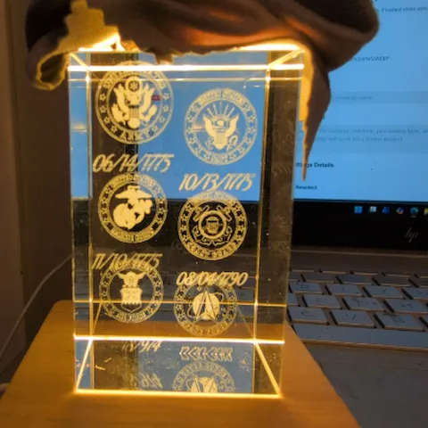 K9 Inner Carved Glass
