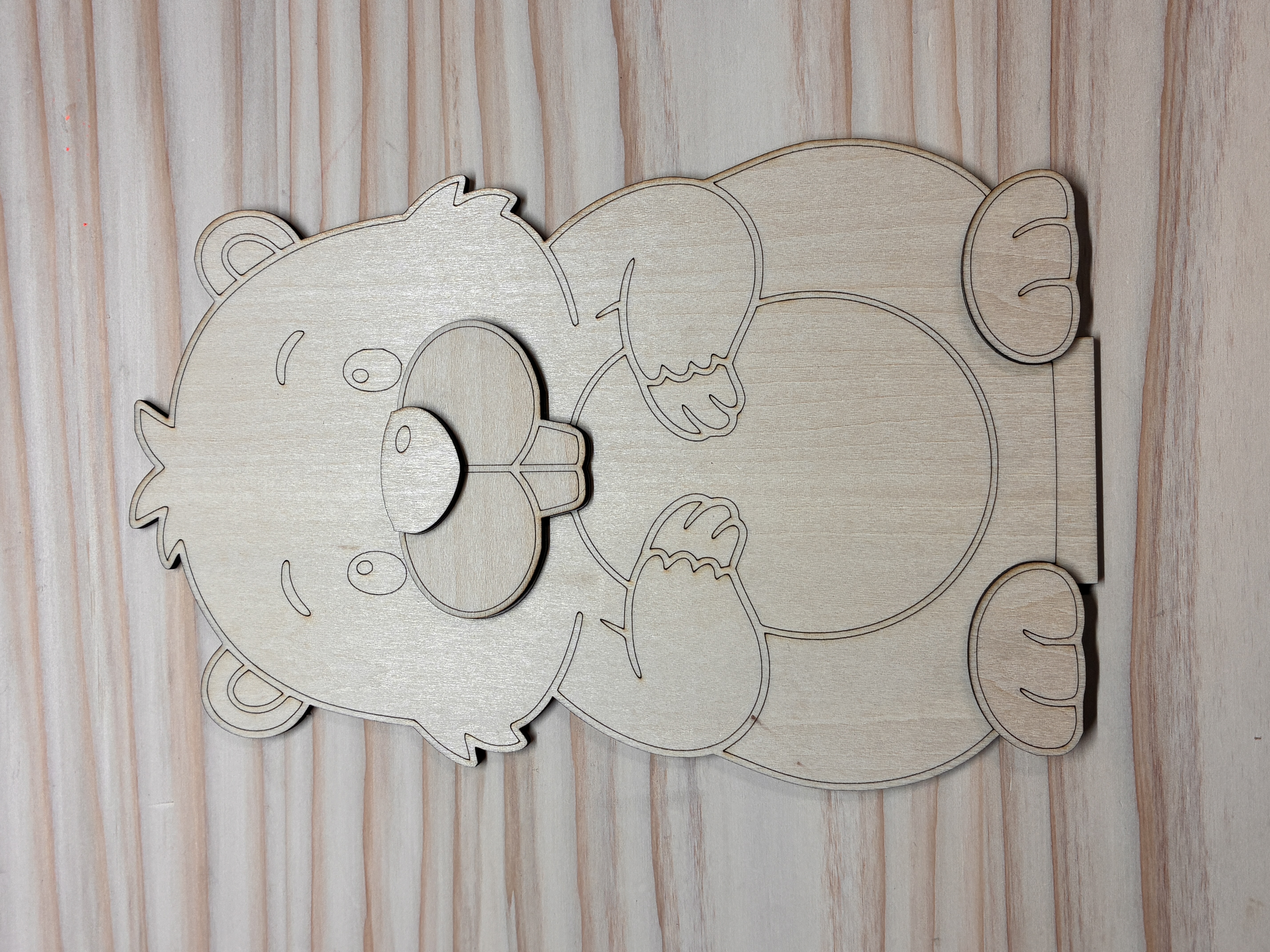 Wooden glasses stand shaped like a beaver instruction: step 3 - Assembly