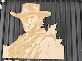 [Laser cut and engrave] Clint Eastwood Western Cowboy Wall Art Portrait