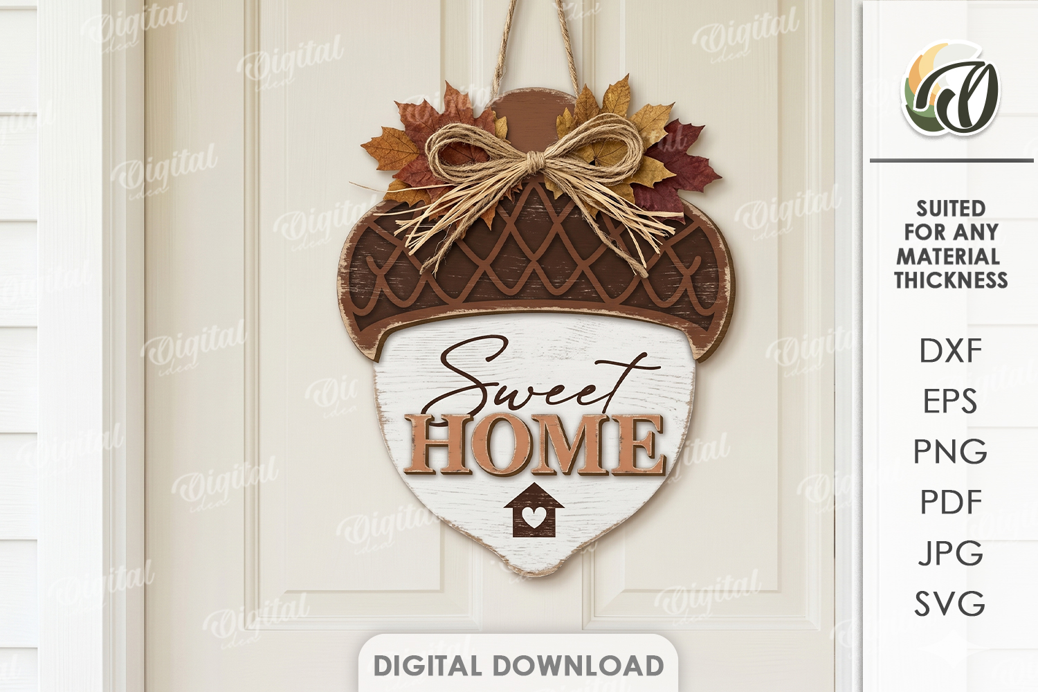 [Laser cut and engrave] 3D Rustic Fall Wall Signs Bundle. Pumpkin Door Hanger Laser Cut File. Autumn Farmhouse Decor SVG. Welcome Sign. Fall Quotes. Leaves