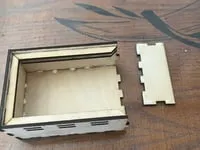 [Laser cut and engrave] Boîte de rangement coulissante en bois pour cartes de jeu