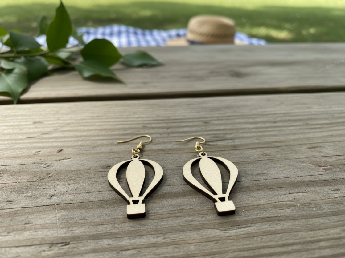 Hot Air Balloon Dangle Earrings