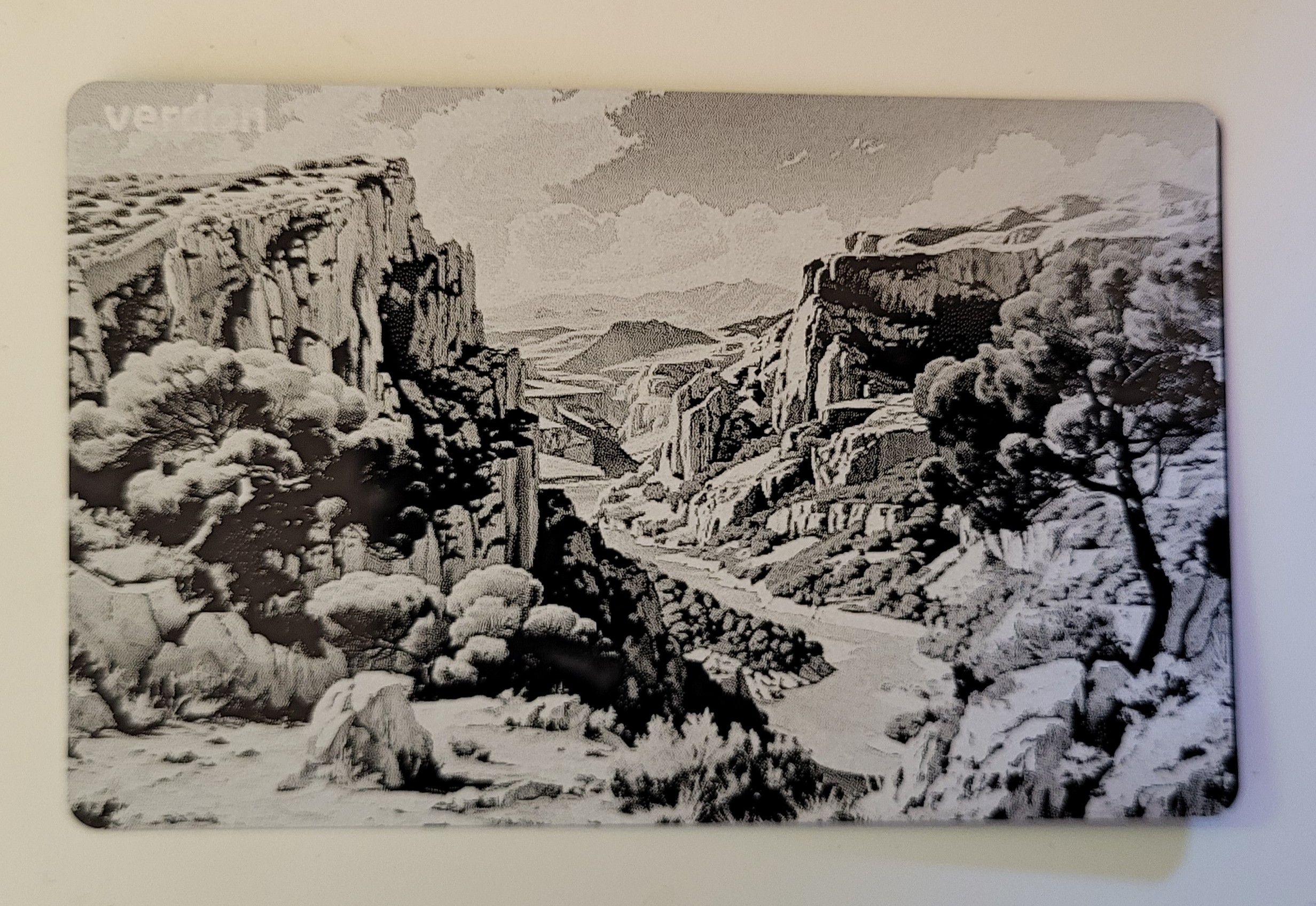 [Laser cut and engrave] Tableau mural représentant les gorges du Verdon