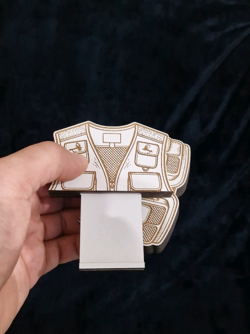 [Laser cut and engrave] Fishing Gift Card Holder SVG