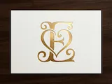 [Laser cut and engrave] E Romantic Heart Monogram – Elegant Love Initial for Wedding Décor, Invitations, Cake Toppers & Engraving
