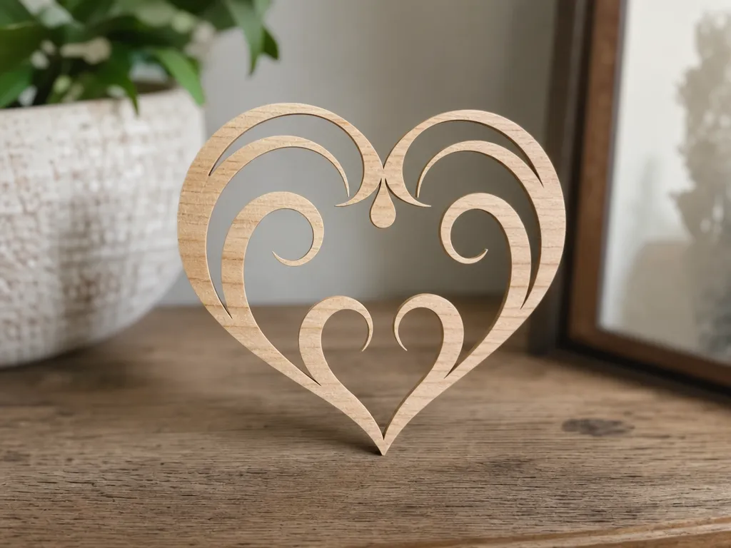 Filigree Heart Tabletop Ornament