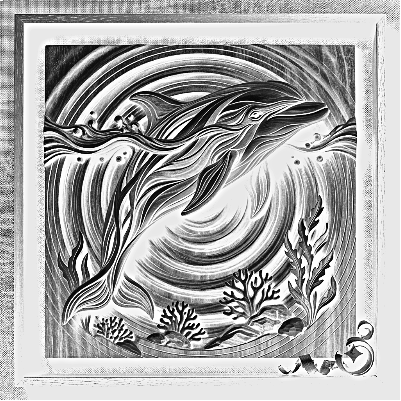 3D Illusion Dolphin Slate Coaster.xs