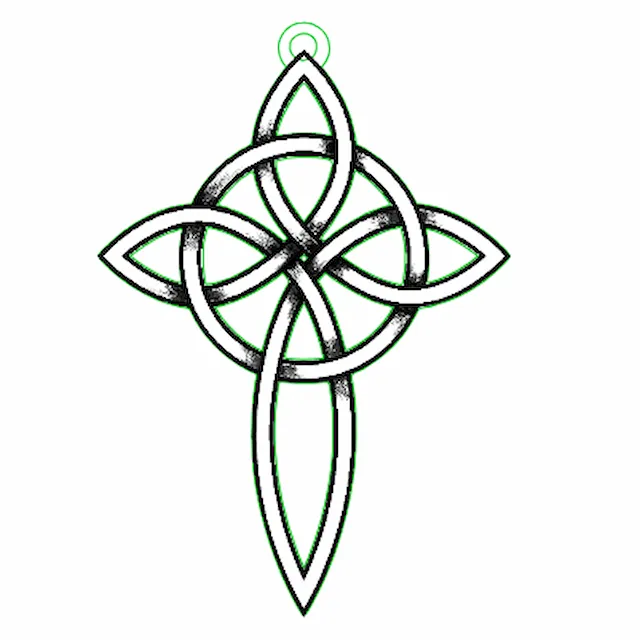 celtic cross earring.xcs