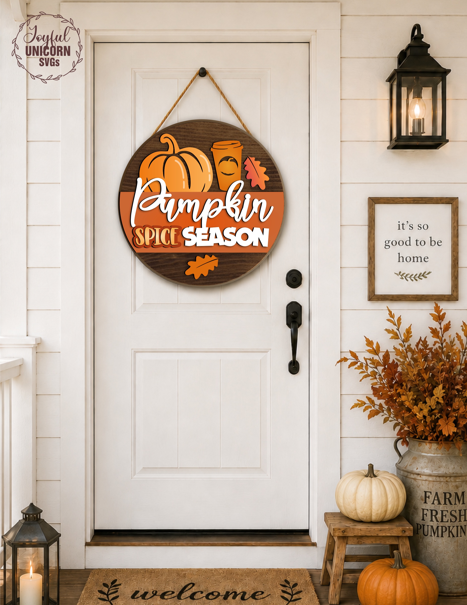 [Laser cut and engrave] Pumpkin Door Hanger SVG Bundle, Fall Door Hanger, Autumn Laser Cut File, Pumpkin Welcome Sign, Glowforge, Xtool, CNC File