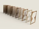 [Laser cut and engrave] 3D Husband & Wife Silhouette Mandala SVG | Romantic Layered Wall Art Laser Cut File | Soulbound