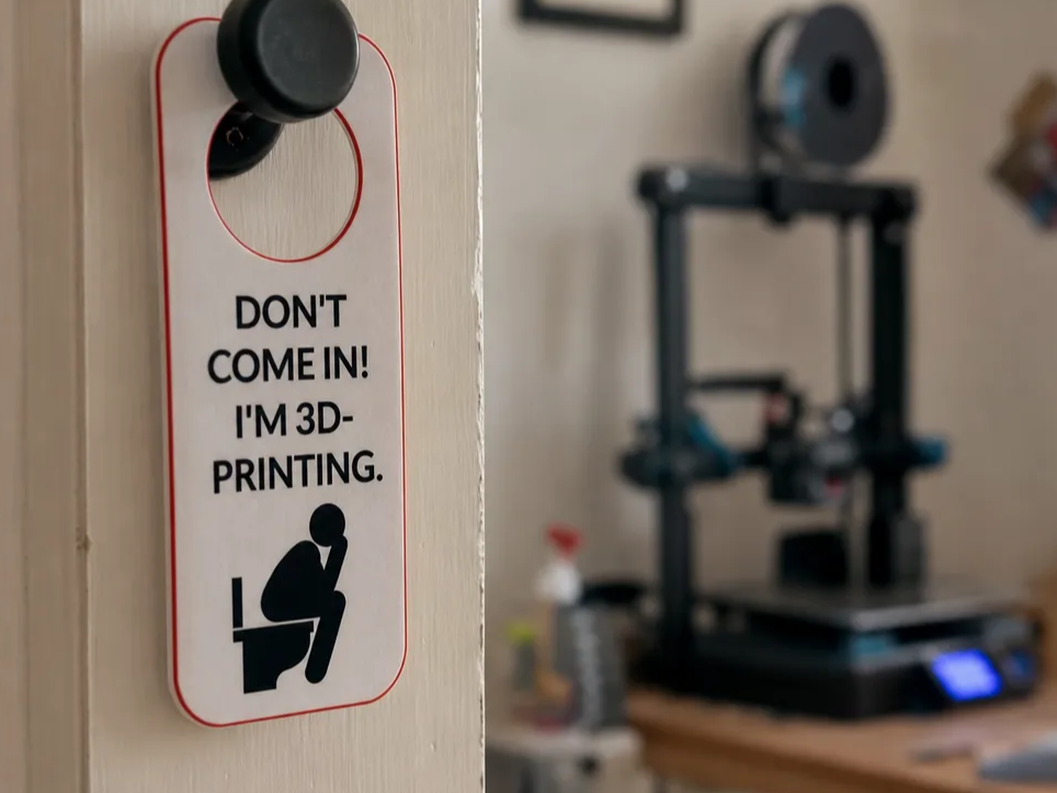 Don't Come In Door Hanger Sign