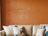 [Laser cut and engrave] Sagoma in legno a forma di aereo per decorazione da parete