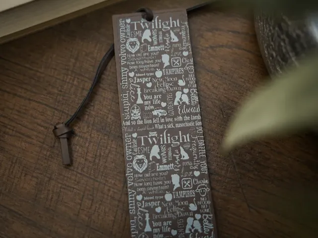 Themed Leather Bookmark with Iconic Quotes and Symbols