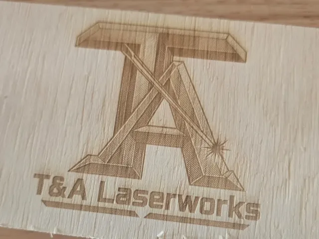 T&A Laserworks Logo Sign
