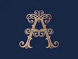 [Laser cut and engrave] Lettre A ornementale dorée sur fond texturé vert