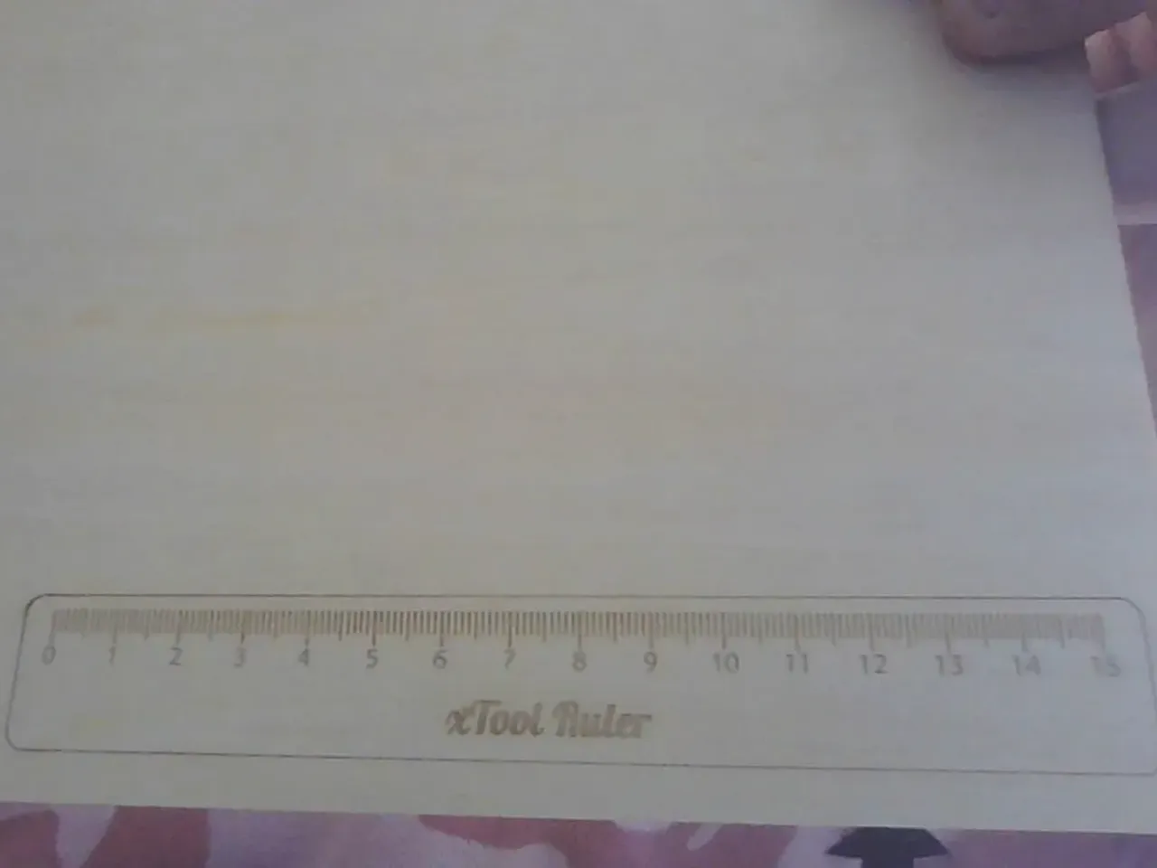 [Laser cut and engrave] 15 Centimeter Measuring Ruler