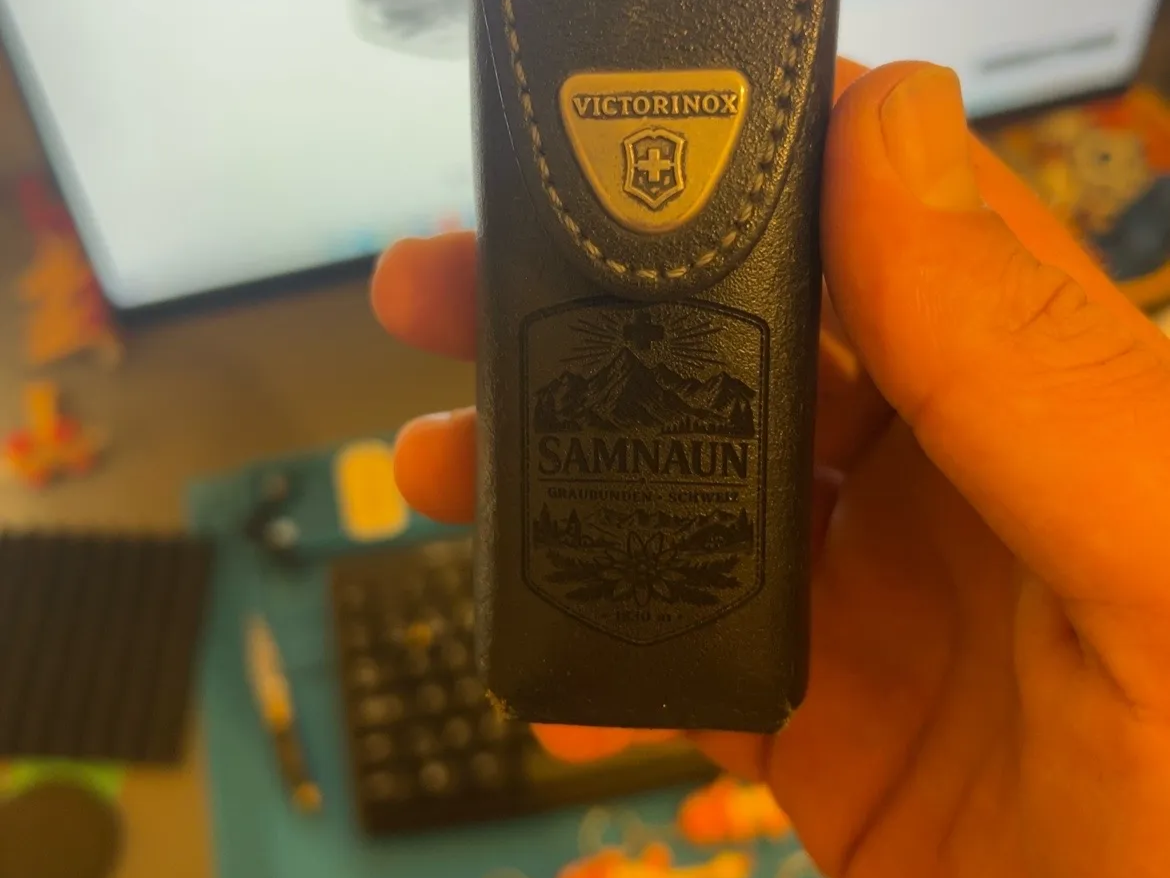 swiss pocket knife holder of samnaun