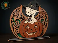 [Laser cut and engrave] Halloween Dragon 3D Laser Cut File 3mm