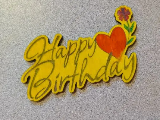 Happy Birthday Gift Tag- Gift Topper, for Packaging.
