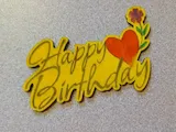 [Laser cut and engrave] Happy Birthday Gift Tag- Gift Topper, for Packaging.