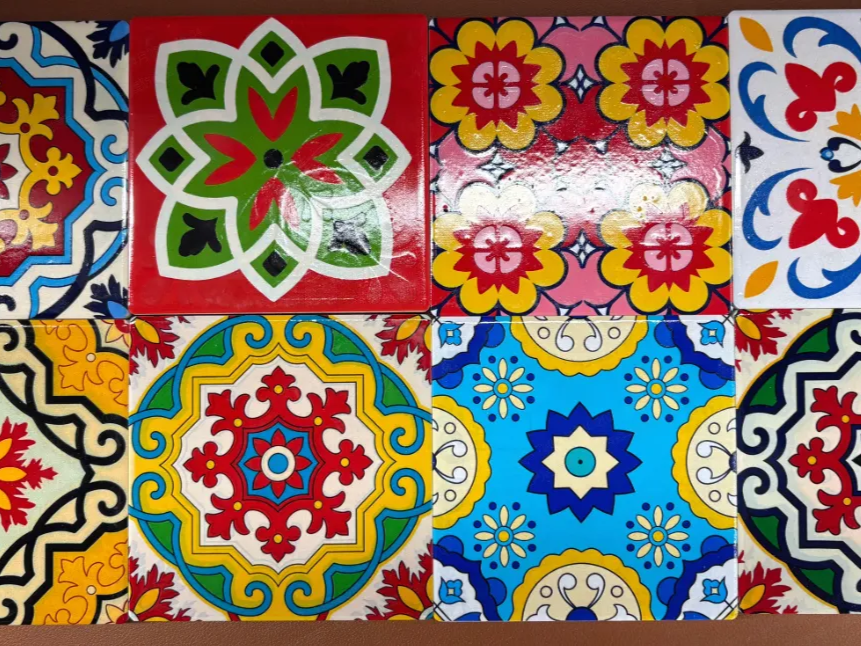Colorful Mexican Talavera Style Decorative Ceramic Tiles