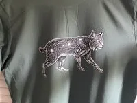 [Laser cut and engrave] Cybernetic Lynx Illustration with Intricate Circuit Board Patterns