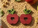 [Laser cut and engrave] Fruit and Food Shaped Dangle Earrings