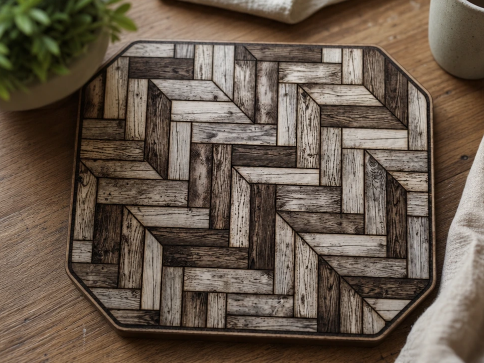 rustic plank pattern - e.g. for toy house / cutting board