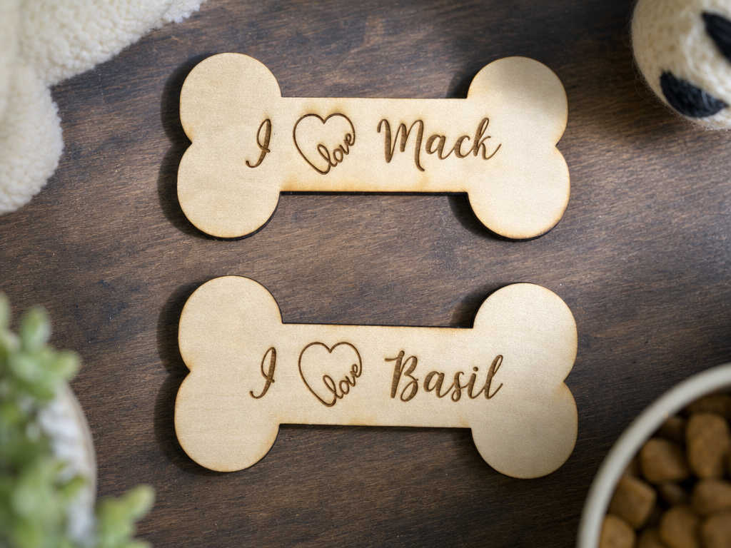 Personalized Dog Bone Refrigerator Magnet