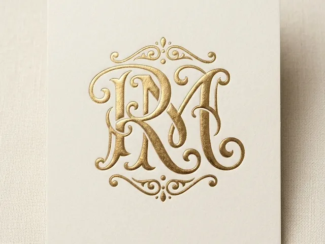 RM Modern Luxury Monogram – Distinctive R & M Initial Mark for Premium Branding, Wedding Details, Engraving & Laser Cut Projects