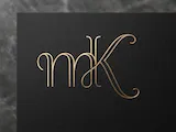 [Laser cut and engrave] Distinctive MK Interwoven Monogram Logo