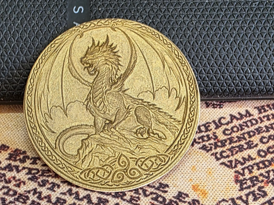 Dragon double Side Coin Embossed