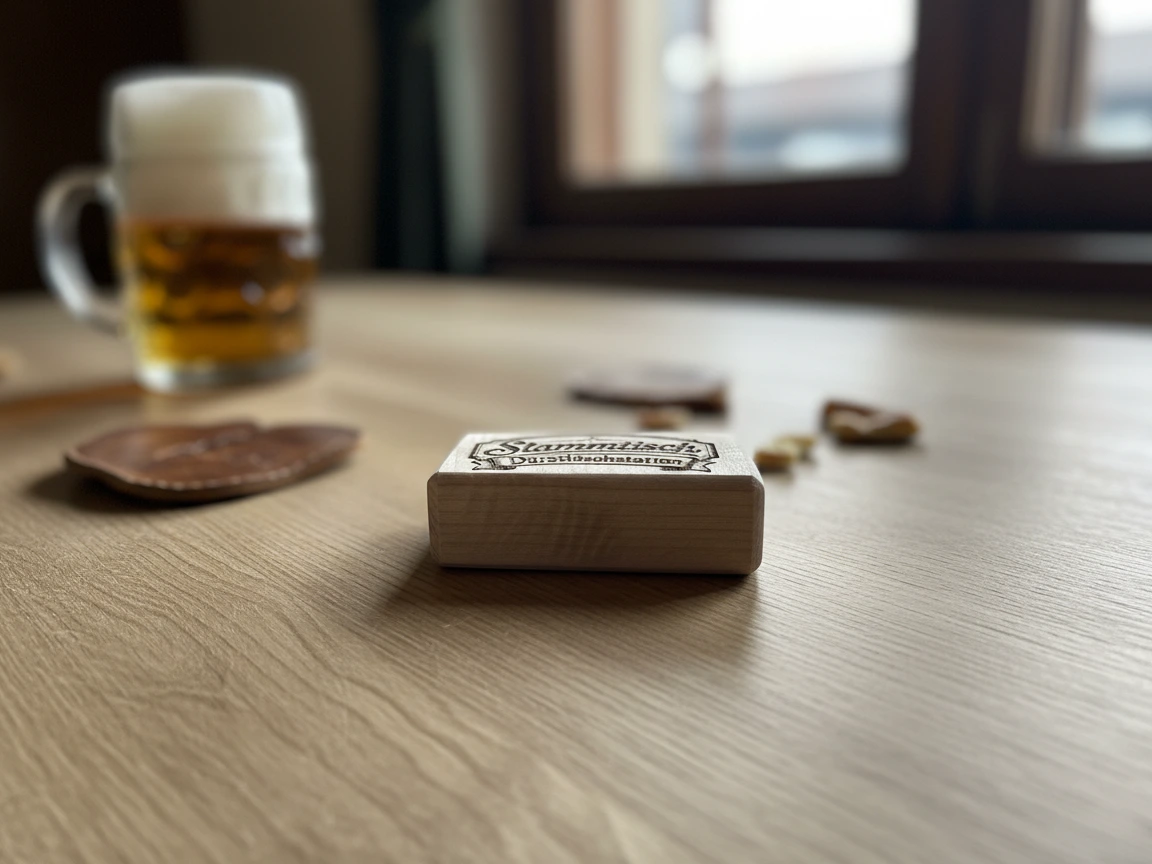 Flaschenöffner mit Schriftzug Stammtisch Durstlöschstation