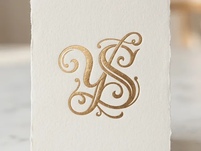 YS Signature Couple Monogram – Artistic Y & S Interlocking Initials for Wedding Décor, Personalized Gifts, Engraving & Laser Cutting